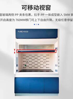 全钢工作台PP通风橱排风柜实验室操作台桌上型无管道净气型通风柜