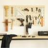 Wooden hole board custom-made tools wall home storage entrance entrance hole board Nordic wall shelf