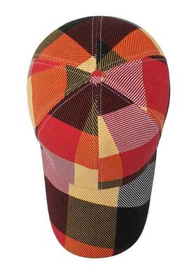 Solid Plaid Spring Summer Hats for Women Men Plaid Baseball