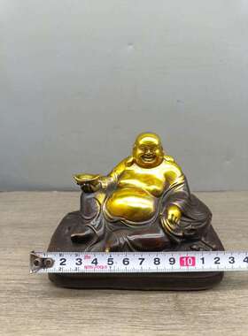 各种仿古铜器摆件大肚笑佛古玩收藏品家居公司摆件工艺品