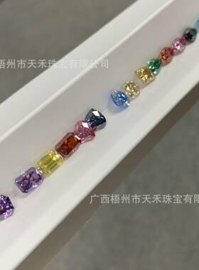 彩色异形莫桑裸石1ct厂家现货颜色规格齐全VVS莫桑石可过测笔