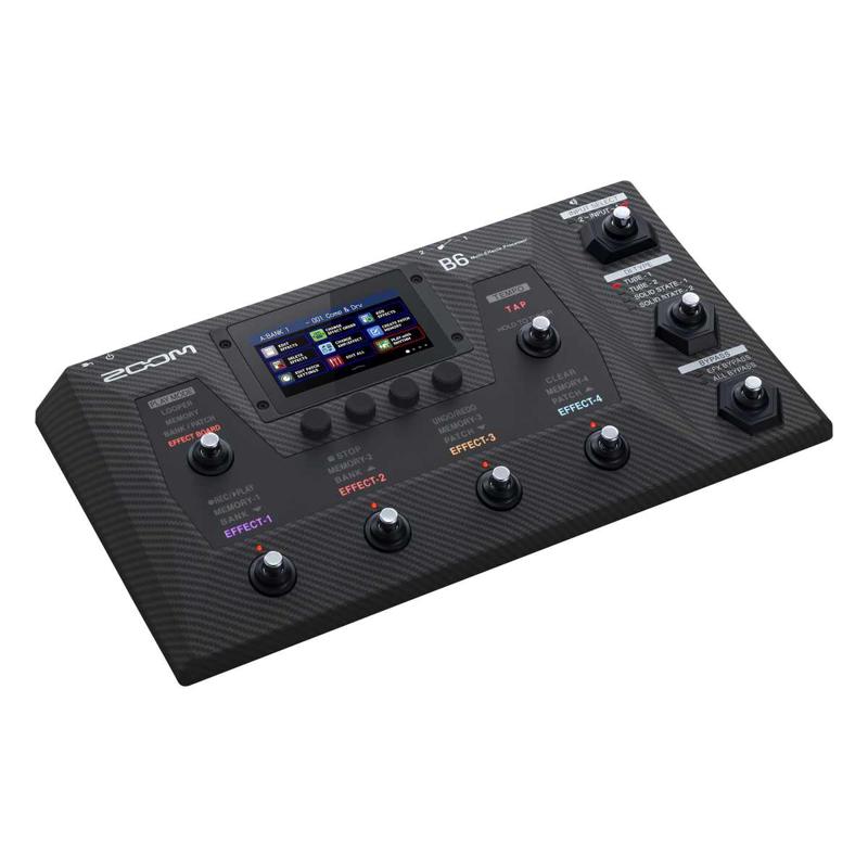 现货 ZOOM B6/B2 Four 触摸屏BASS贝斯综合效果器 支持IR下载音色 - 图0