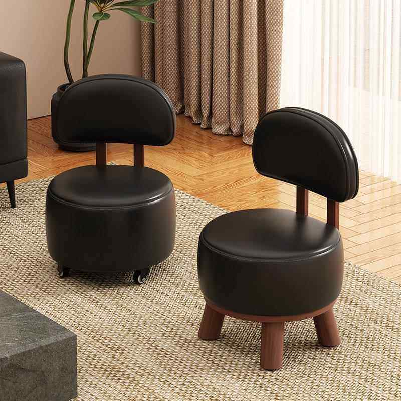 实木凳子带轮可移动万向轮小板凳家用靠背小椅子儿童可旋转溜溜凳,淘宝优惠券,粉丝福利购,淘宝优惠卷