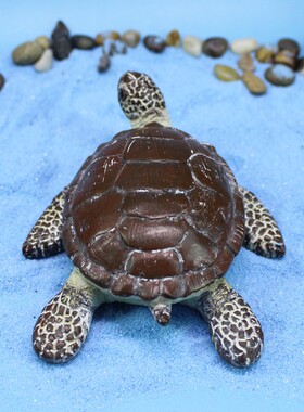 新款直销跨境海洋系列海龟摆件水族馆仿真花园微景观动物装饰品树