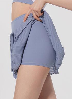 Yoga short skirt, sports running pleated skirt, anti