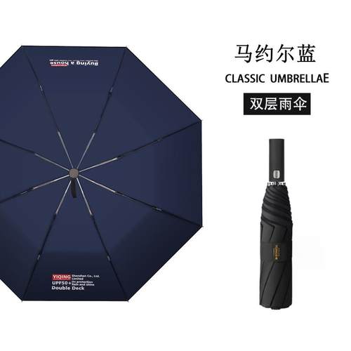 正品户外125cm银阳伞钛超大号遮阳伞防晒抗遮UV胶雨伞女晴雨两用 - 图0