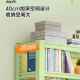 Wrought iron bookshelf household simple floor-standing storage rack color living room storage rack library steel children's bookcase