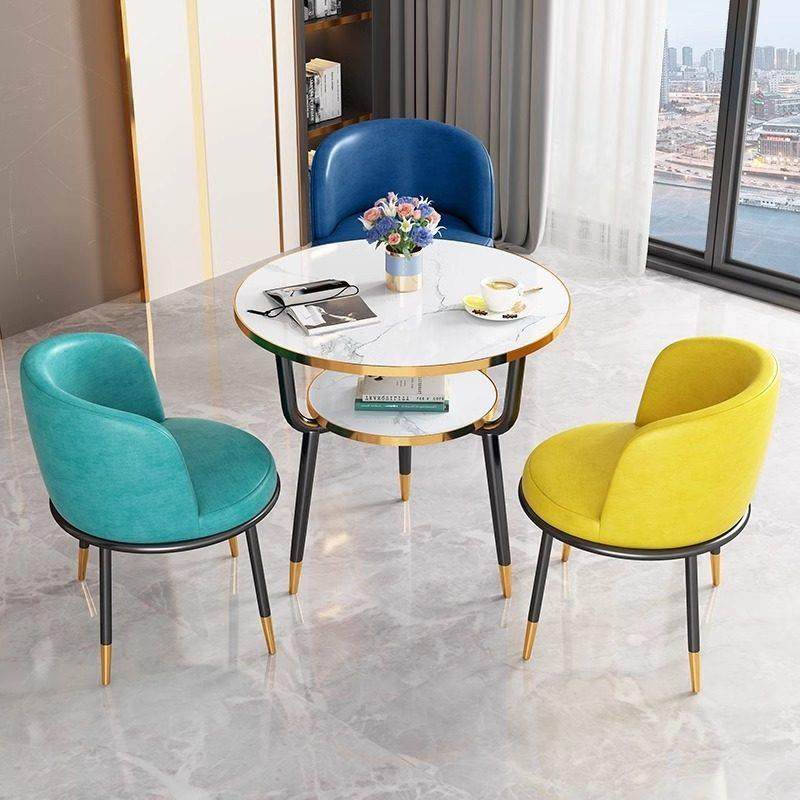 阳台小茶桌办公室洽谈桌椅组合休息区接待会客小圆桌子小户型餐桌,淘宝优惠券,粉丝福利购,淘宝优惠卷