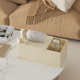 Violent Bear tissue box ornaments creamy living room multi-function remote control storage box light luxury high-end feel cardboard box
