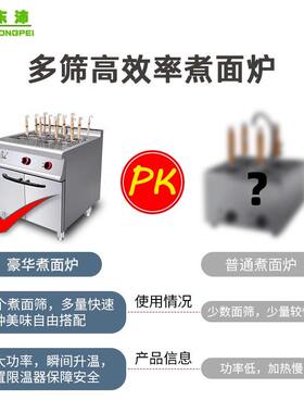 东沛商用立式燃气4头煲仔炉熄火保护大功率猛火煤气灶餐厅组合炉