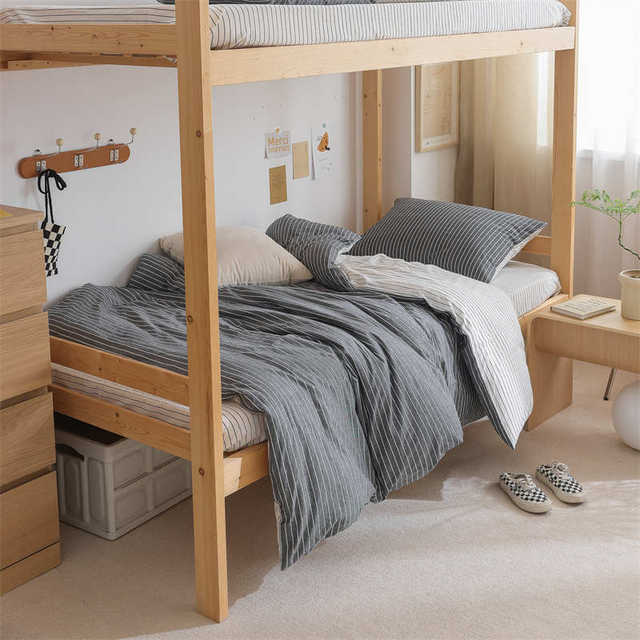 Maternal and infant Class A full cotton student dormitory single bed three-piece set pure cotton dormitory washing quilt cover 4 pieces bed sheets