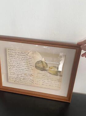 马奈的信印象派悬浮式法式复古装饰画中古挂画欧式餐厅咖啡厅壁画