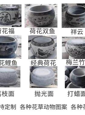 青石柱墩底座空心石柱垫基石柱墩石础柱顶石庭院石墩子雕柱皮圆墩