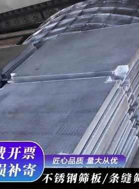 304不锈钢楔形丝条缝筛板固液分离机过滤网不锈钢条缝矿筛网