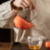 Everything goes well Japanese-style lifting beam ceramic small set business event gift logo household Kung Fu tea set tea maker