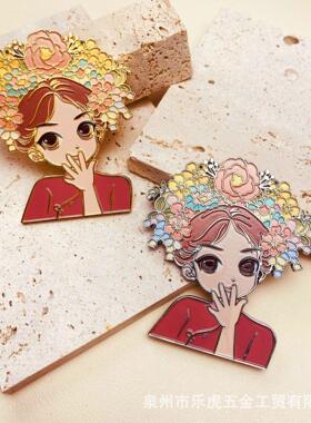 泉州蟳埔金簪花女冰游箱贴GAL属冰箱贴城市特色文现创纪念品旅金