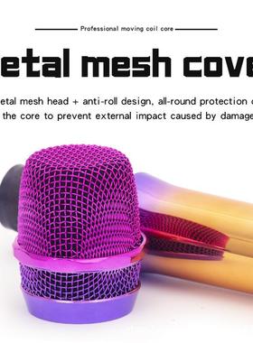 专业一拖二充电式无线麦克风家用唱歌广场舞户外舞台KTV炫彩话筒