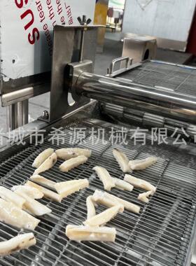 油炸蘑菇条淋浆机 平菇滚筒上粉机 现货供应 来厂试机 厚薄均匀