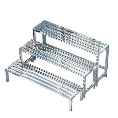 不锈钢花架阶梯式组合阳台多肉专用多层架加宽户外植物摆放花盆架 - 图3