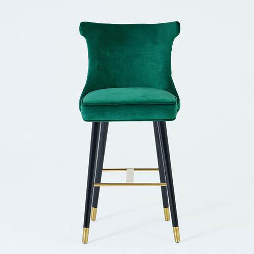 美式休闲吧椅简约休闲椅高脚凳北欧创意时尚酒吧凳前台接待吧台椅 - 图2