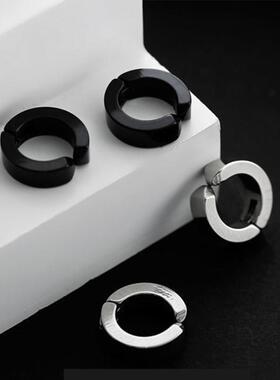 CZ Magnet Ear close Clip Women Men Punk Hip Hop Earring Set