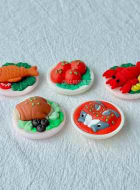 财神小贡品摆件玄学办公室工位财神招财供品迷你贡品可爱创意装饰