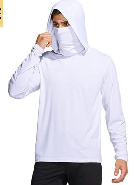 5-Pack Men’s UPF 50+ Ice Silk Hooded Fishing Shirts Quick