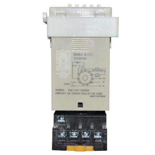 数字显示数字计数器继电器Dh48J-11A计数器Dh48J-A计数器11针带内 - 图0