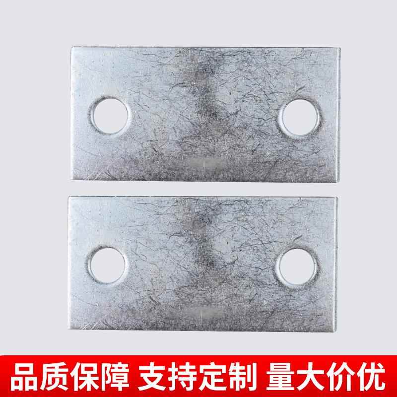 圆孔镀锌铁板预埋件钢板钢管底座四孔立柱工程钢结构连接幕墙配件 - 图1