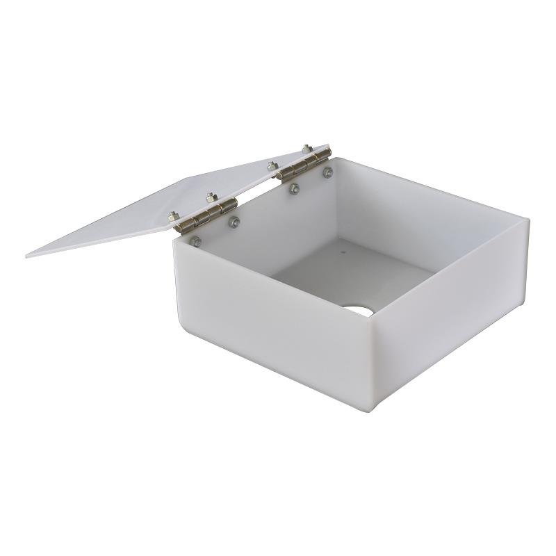 Milky white acrylic equipment protective cover construction site punch and attendance machine protective cover construction punch dust cover with cover