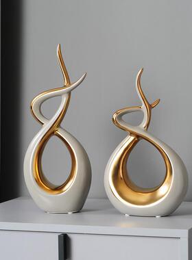 高档现代轻欧奢电视柜客厅装饰设约品玄关创意家居北风简摆酒柜小