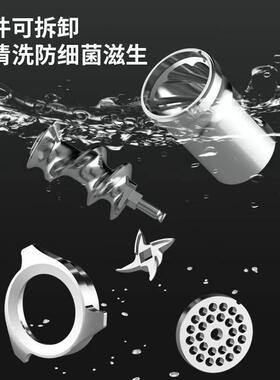 绞肉机商用电动不锈钢灌肠机大功率全自动多功能切肉片机家碎肉用