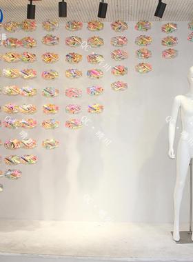 春天季幻彩飞碟云朵球户外美陈4S店展厅吊挂装饰橱窗商场景区布置