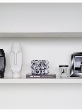 样板间现代家居软装饰品书柜玄关相架挂画创意几何陶瓷摆件ZH3076