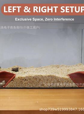 亚马逊新款3合1多形状寄居蟹攀爬玩具角架寄居蟹洞穴缸隐藏装饰