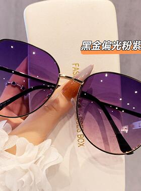 夏日太阳眼镜女款海边防晒女士太阳镜2025新款抗UV可配近视带度数