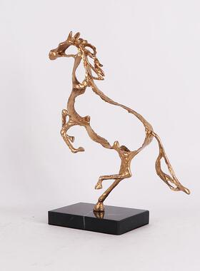 现代中式新象金属摆件售楼部酒店前台工办公桌MC-TY-32样板房软装