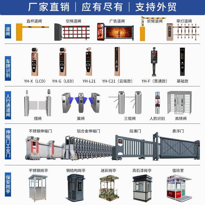 Passage gate anti-static pedestrian passage gate gate control attendance ticketing system school park entrance and exit swing gate
