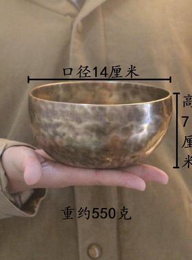 正品钵 尼泊尔工纯铜SPA理疗音疗钵碗音钵颂铜磬碗瑜手伽用品家居