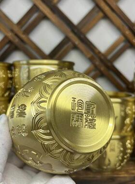 十二生肖纯黄铜百福缸米缸聚宝盆摆件家居店铺客厅聚招财碗存钱罐