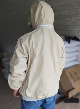 喷砂机用喷砂服帆布防尘防护服上衣连帽盔打砂服加厚打砂衣