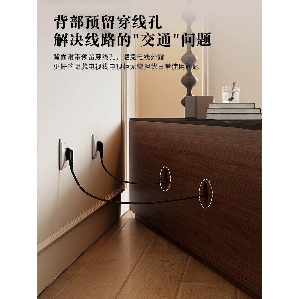 实木电视柜客厅2025新款家用茶几组合中古小户型储物电视机柜落地,淘宝优惠券,粉丝福利购,淘宝优惠卷