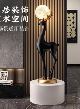 客厅电视柜旁边落地摆件旺宅沙发旁玄关创意大型高档乔迁新居礼物