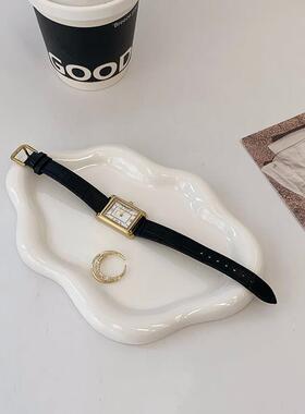 饰品首饰展示盘陶瓷盘摆件云朵装饰香薰蜡烛托盘收纳盘拍照道具