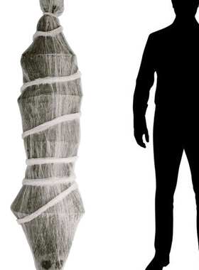 万圣节1.8米倒挂鬼木乃伊鬼屋裹尸倒吊鬼道具密室装饰万圣节吊鬼