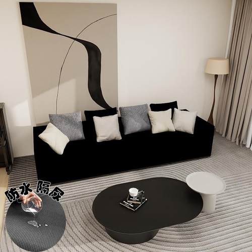 P66D防水沙发套罩夏季全包防猫抓弹力现代简约贵妃双人沙发套防尘 - 图0