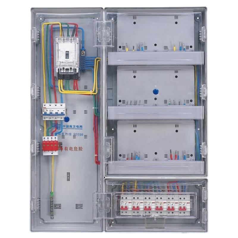 配电箱塑料透明单相户外家用电表箱厂家南网费控多户外电箱 - 图3