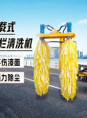 中央隔离栏清洁设备厂家出售市政道路护栏清洗车隔离栏杆清洗机
