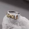 Good things from Kuodie recommend Pixiu ring for men to attract wealth, retro abacus pair ring, same style for men and women, domineering literary ring