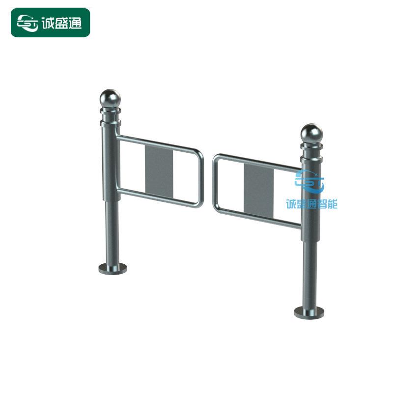 Supermarket automatic manual single movement swing gate stainless steel tripod turnstile attendance system face recognition smart gate